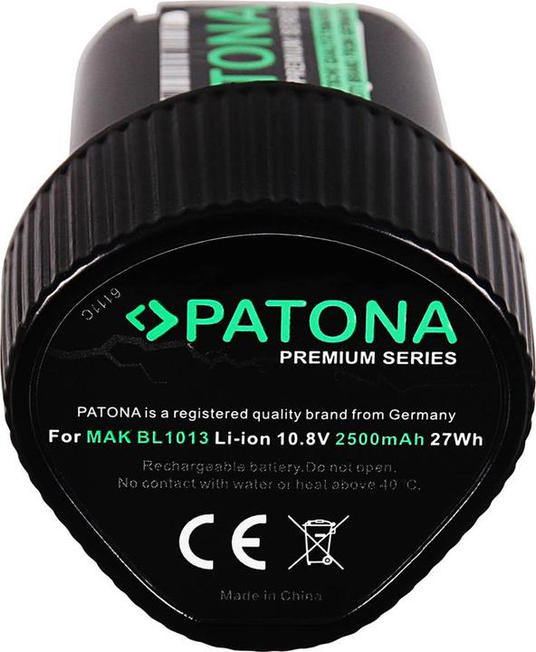 Produktbild Patona Premium Akku f. Makita BL1013 CC300 CC300D CC300DW CC300DWE CC300DZ CL100 (10.8 V)