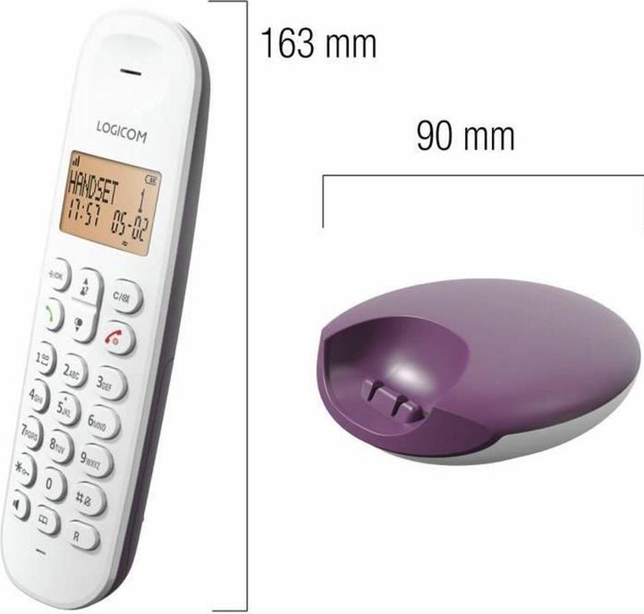 Actual product image Logicom Festnetztelefon DECT ILOA 150 SOLO Aubergine