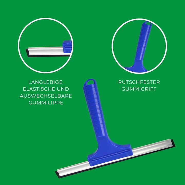Image du produit Novaliv Sparset Fensterabzieher 23 cm + 35 cm Aluleiste mit Gummilippe für streifenfreies Abziehen B (2 pcs)