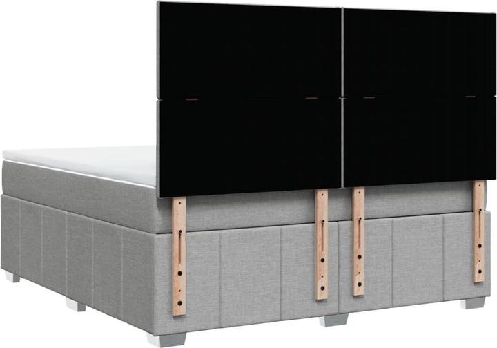 Produktbild vidaXL Bo x springbett mit Matratze 180 x 200 cm Stoff (180 x 200 cm)