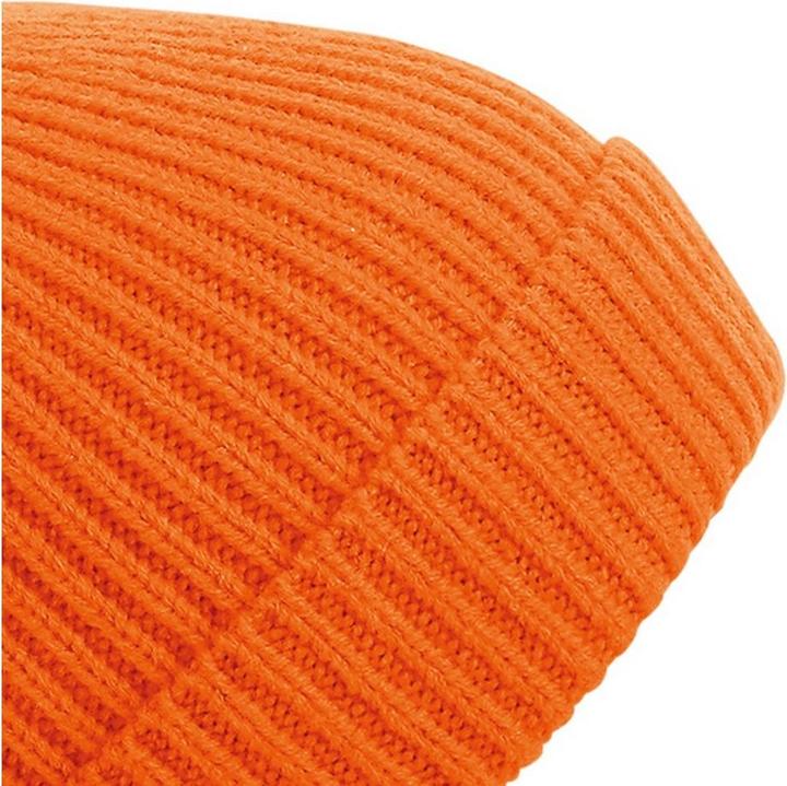 Actual product image Beechfield Engineered rib knitted bobble hat (One size)