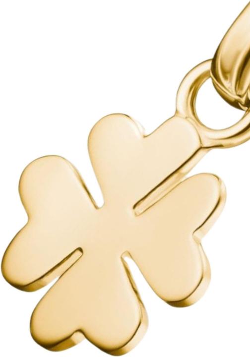 Immagine prodotto Thomas Sabo Charm-Anhänger Glücksklee Connect vergoldet (Placcatura in oro a 18 carati, Argento 925)