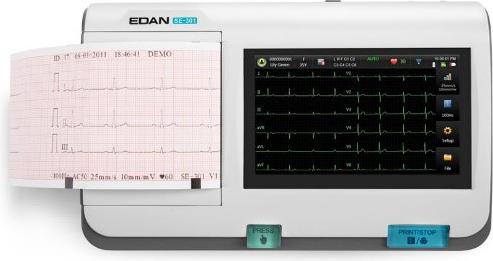 Actual product image Edan Resting ECG SE-301 - Glasgow ECG Analysis, Avec module Wi-Fi