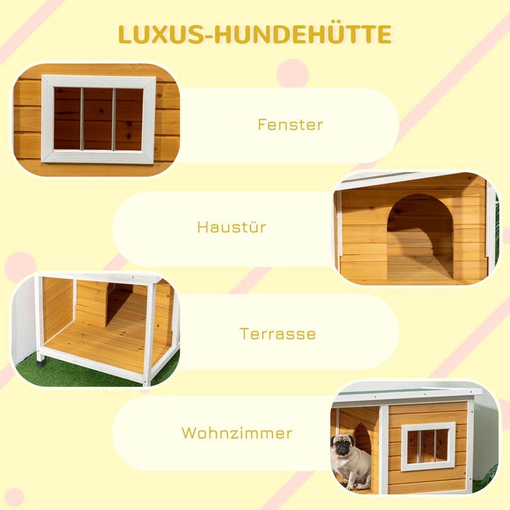 Actual product image PawHut Dog kennel (Dog house)