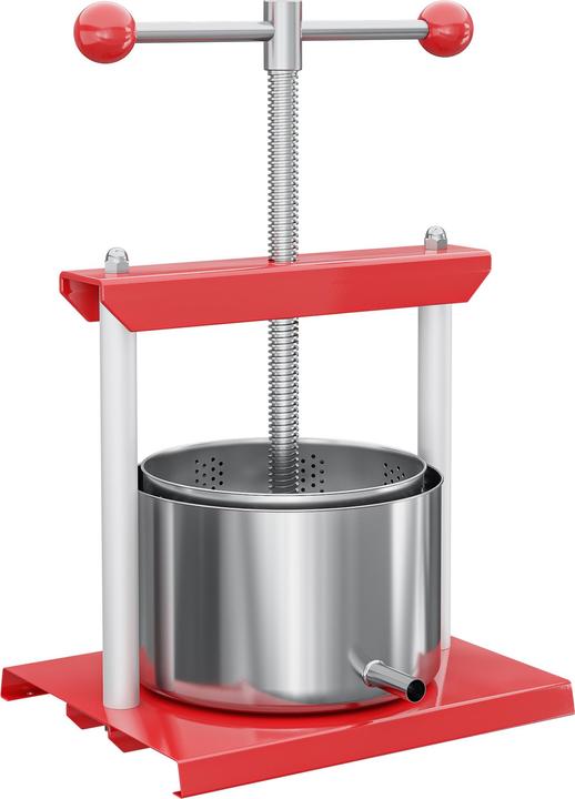 Immagine prodotto Wiltec Presse à fruits Pressoir à vin Acier 6l Cuve en acier inoxydable Pressoir Fruits Baies (Spina UE)