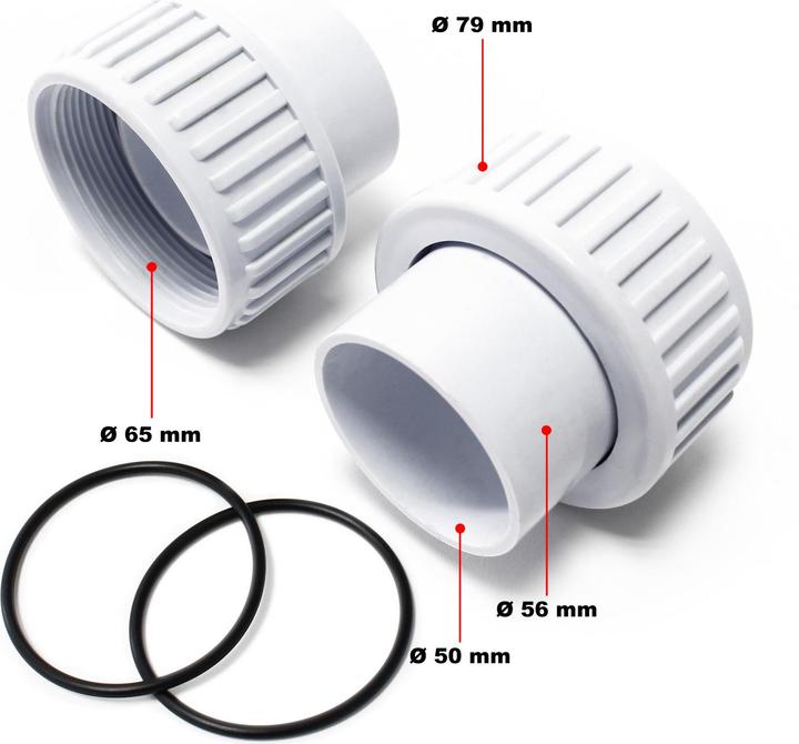 Wiltec Schwimmbadpumpe 50919 50920 50921 Eingang Ausgang Ersatzteil Pool Pumpe