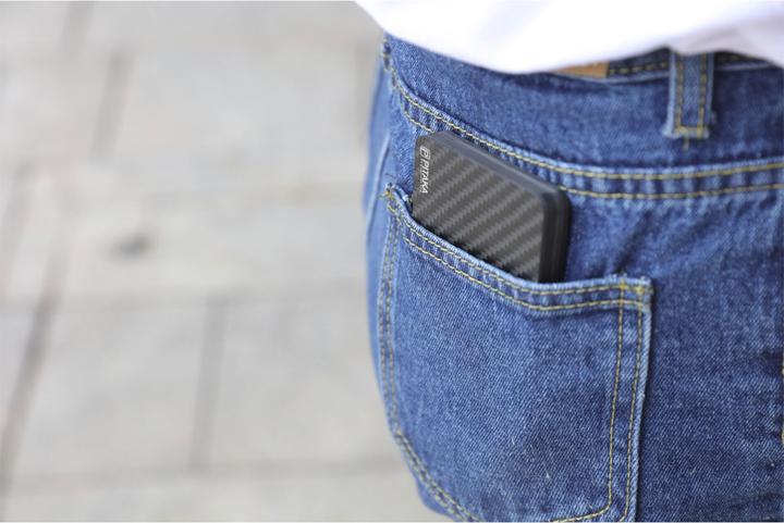 Actual product image Pitaka Carbon Cardholder Wallet