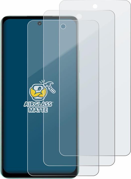 Productafbeelding BROTECT AirGlass Matte kogelwerende glasfolie (3 Stuk, Realme C67 4G)