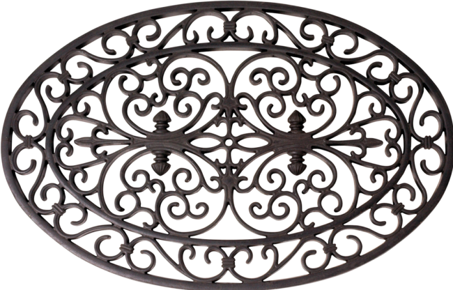 Produktbild Esschert Design Fussmatte Gummi oval (70 x 70 cm)