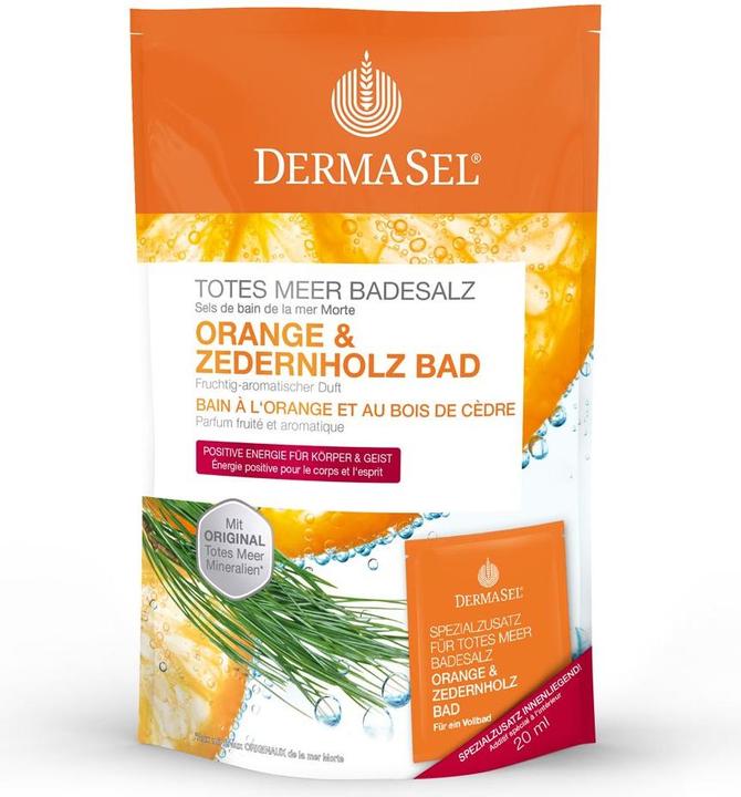 Immagine prodotto DermaSel Sali da bagno all'arancia e al cedro tedesco/francese (Praline da bagno)