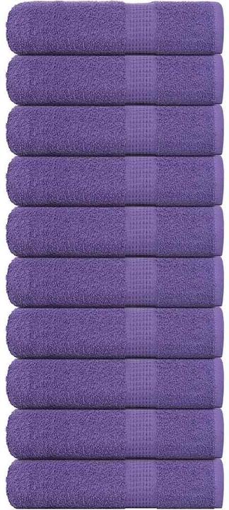 vidaXL Serviettes 10 pcs. Lila 50x100 cm 360 g/m² 100% coton Serviette de bain (50 x 100 cm)