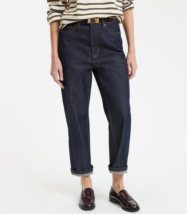 Actual product image La Redoute Collections Gerade High-Waist-Jeans in 7/8-Länge (46)