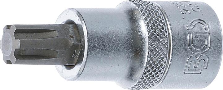 Actual product image BGS Bit Socket 12.5 mm (1/2") Drive Spline (for Ribe) M10.3 (Inner square)