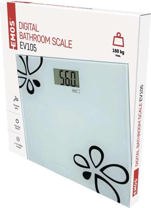 Immagine prodotto Emos Bilancia pesapersone digitale EV105 (180 kg)
