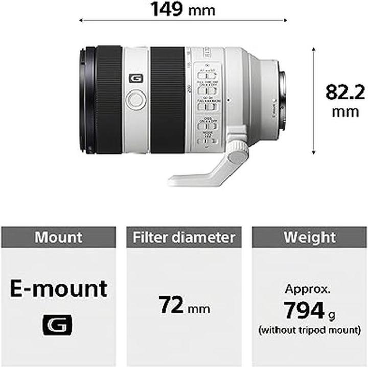 Actual product image Sony FE 70-200mm f/4 Macro G OSS II (Sony E, full size, APS-C / DX)