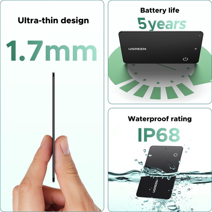 Produktbild Ugreen Fine Track Slim Card (Android)