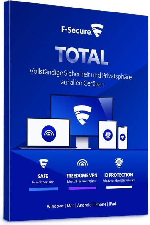 Actual product image F-Secure Total (1 User, 5 Devices/Users, 24 months)