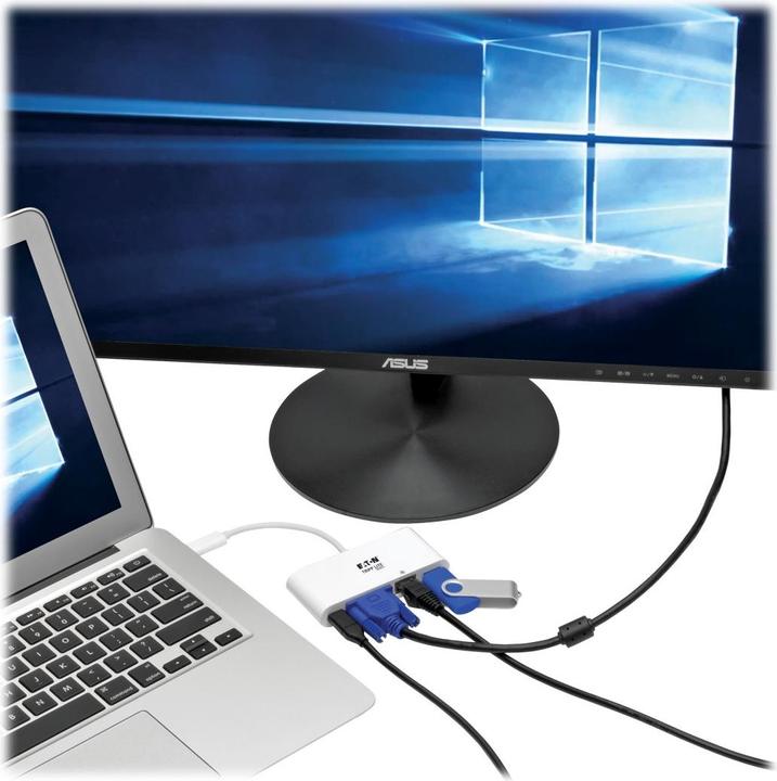 Actual product image Eaton Tripp Lite Series U444-06N-VGU-C - USB Type-C - VGA (D-Sub) - Male - Female - USB - 1920 x 10 (USB-C)