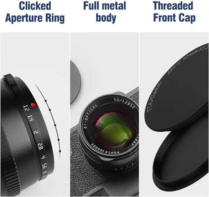 Actual product image TTArtisan 50mm f1.2 for Fuji FX mount (APS-C) (Fujifilm X, APS-C / DX)