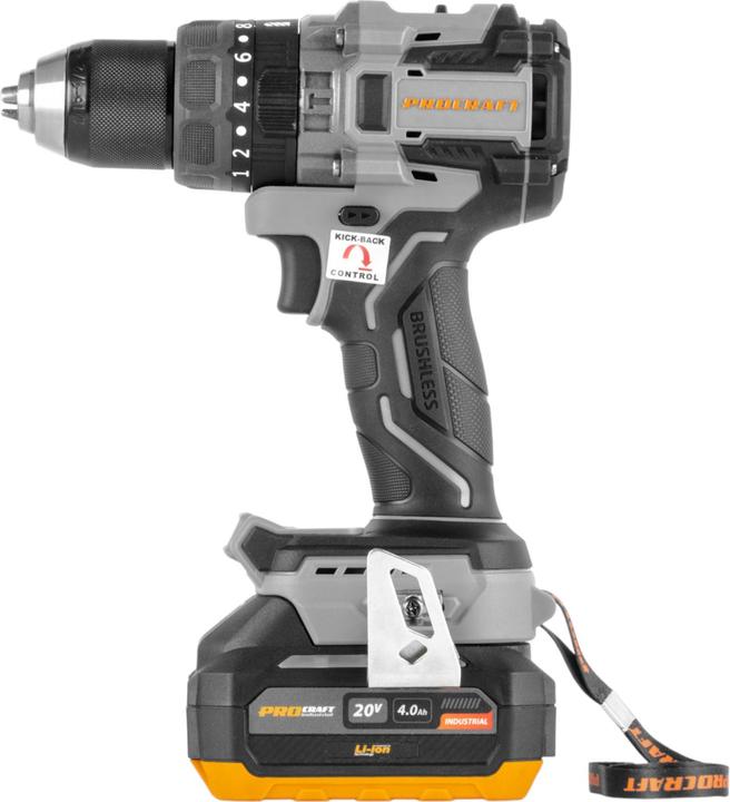 Produktbild Procraft Industrial CD20B-1b Akku Bohrschrauber 20 V 150 Nm + 1x Akku 4,0 Ah + Ladegerät + Koffer (Bohrschrauber)