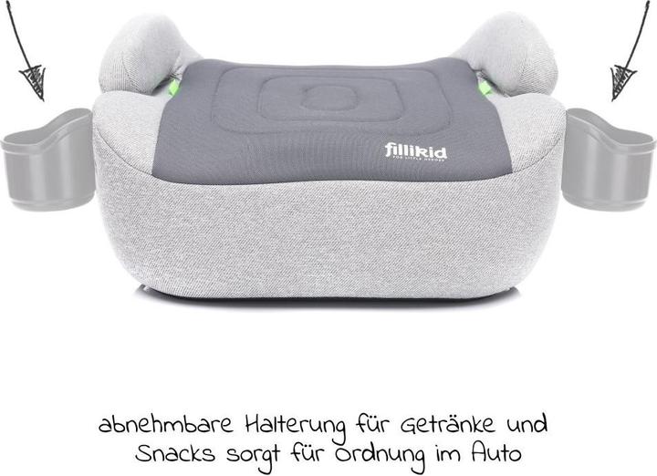 Produktbild Fillikid Sitzerhöhung mit Isofix (Kindersitzerhöhung, ECE R129/i-Size Norm)