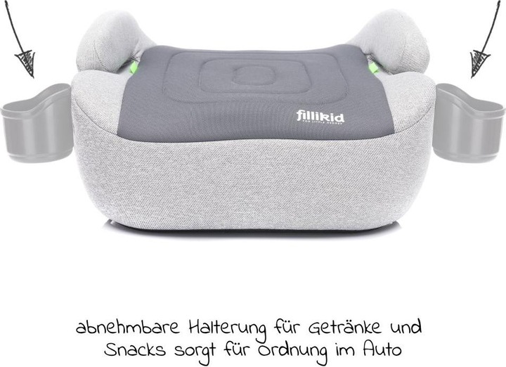 Actual product image Fillikid Booster seat with Isofix (Booster seat, ECE R129/i-Size Standard)