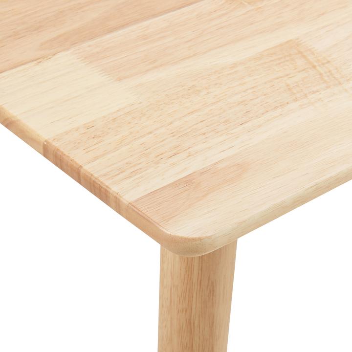 Actual product image En.Casa Esstisch Klijori für 2 Personen 75x75x74 cm Holz Natur