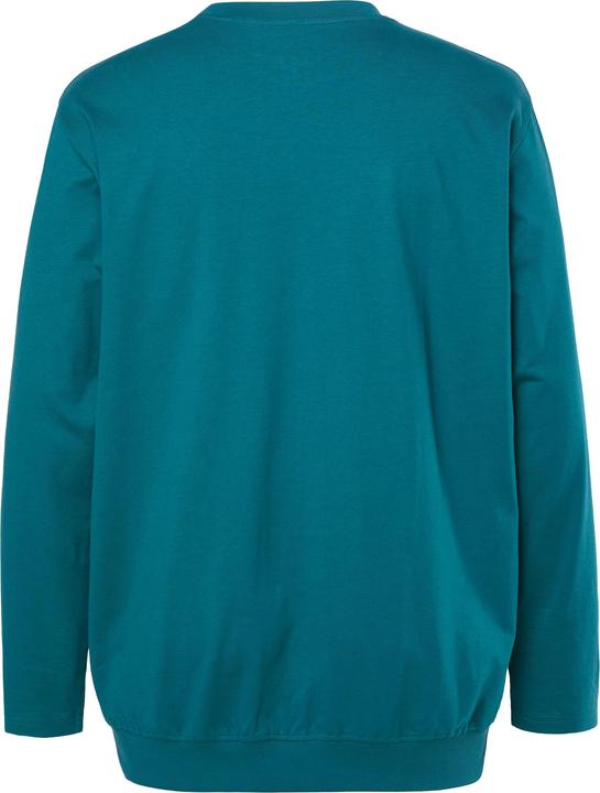 Actual product image JP1880 Long-sleeved top, basic, round neck, stomach fit, up to 8 XL (5XL)