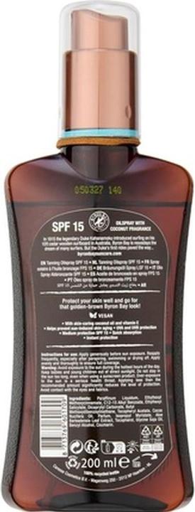 Produktbild Byron Bay Fast Bronzing Tanning Oil SPF 15 Spray 200ml (Selbstbräunungsöl, 200 ml)