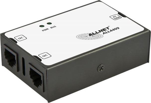 Allnet MSR-sensor ALL4409 / PT1000-temp-interface in behuizing *zwart*.