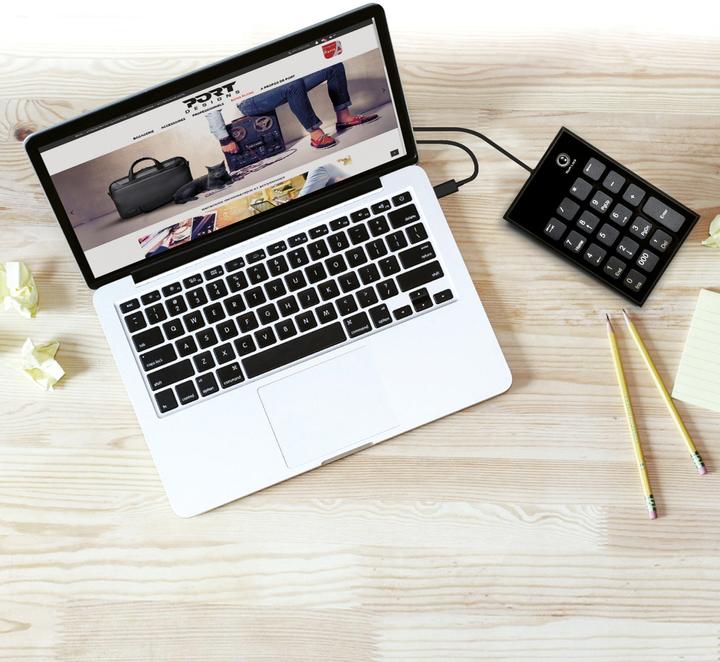 Actual product image Port Designs 900801 Numeric keypad notebook USB (Numeric keypad, Cable)