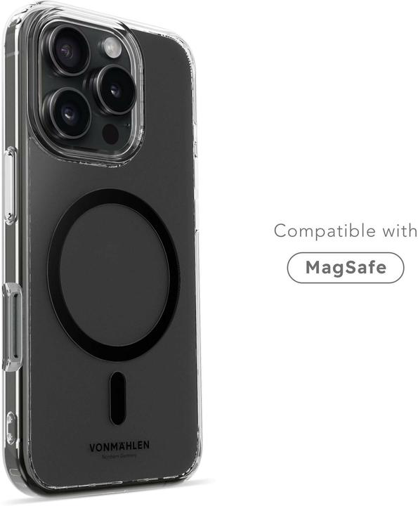 Actual product image Vonmählen Back Cover Transparent iPhone 16 Pro Black (Apple iPhone 16 Pro)