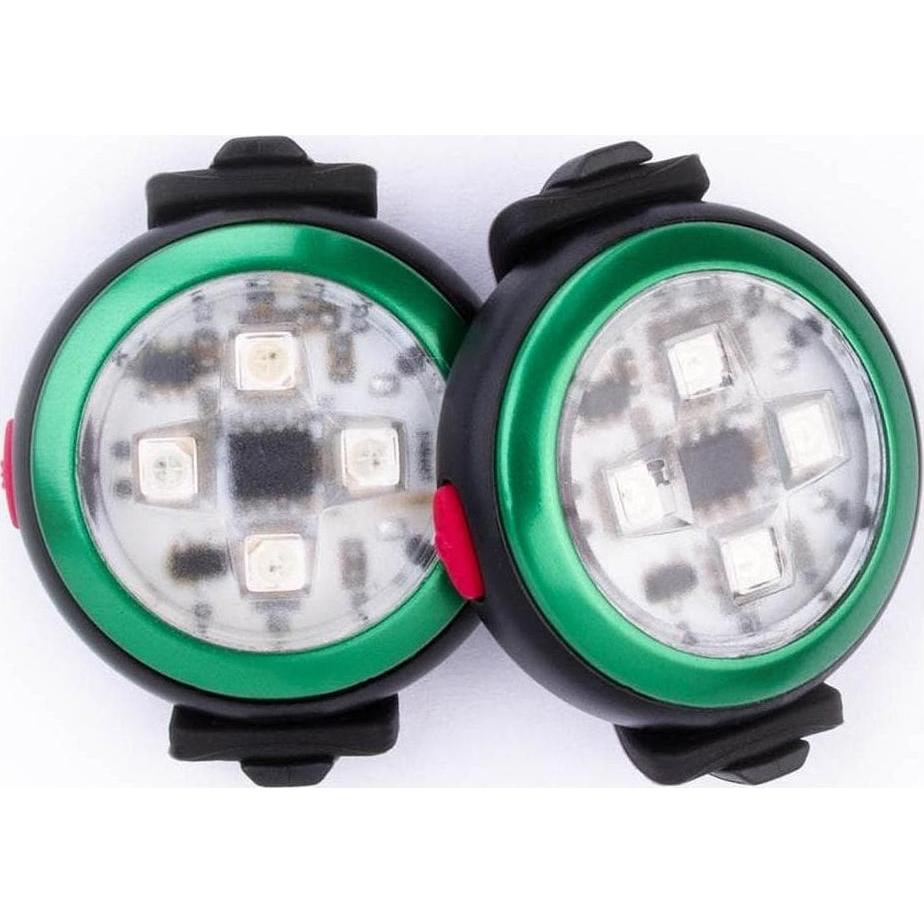 Curli Leuchte Luumi Safety LED Grün (Hund, Hundesport), Halsband + Leine
