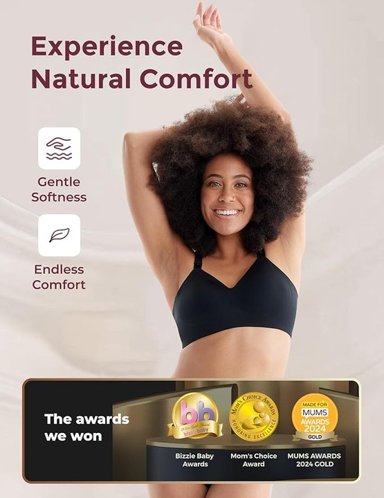 Produktbild Momcozy Nursing Bra black L (L)