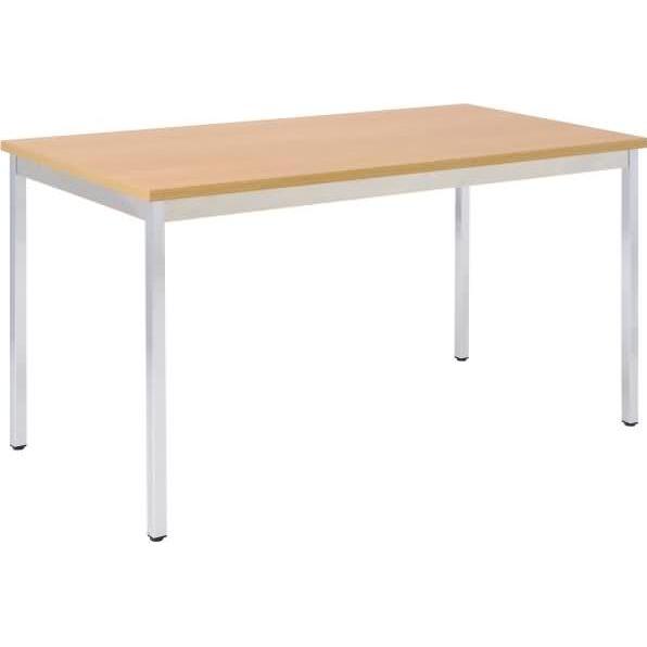 Bisley, Schreibtisch, Mehrzwecktisch rechteckig Gestell aus Stahl 30 x 30 mm verchromt Platt...