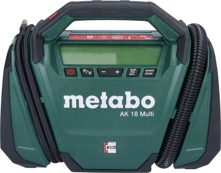 Image du produit Metabo AK 18 Multi Compresseur sur batterie 18 V 11 bar + 1x batterie 2,0 Ah - sans chargeur