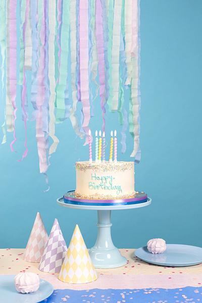 Image du produit Partydeco Bougies Torsade Multicolore (6pcs) (6 pcs)