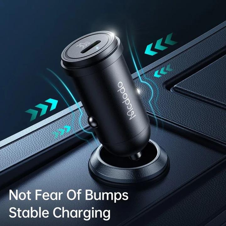 Produktbild Mcdodo CC-7491 car charger, 1x USB-C, 30W (black)