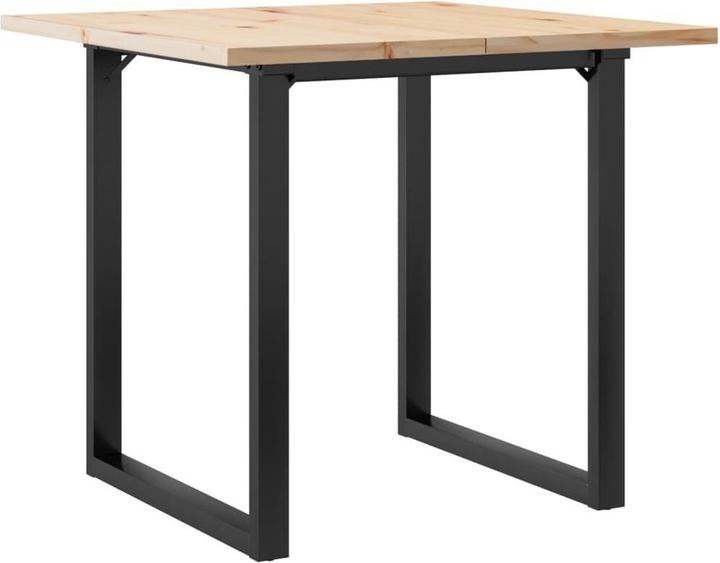 Actual product image vidaXL Dining table O-frame & cast iron (80 x 80 x 75.50 cm)