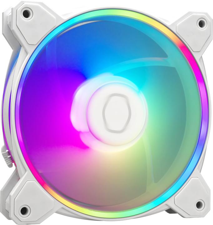 Actual product image Cooler Master MasterFan MF120 Halo 2 White Edition 3in1 (120 mm, 3 x)