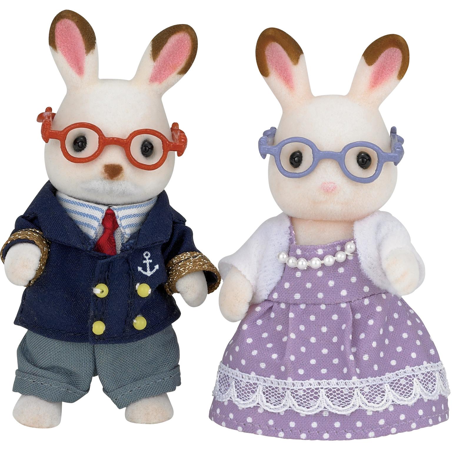 Sylvanian Families Schokoladenhasen: Grosseltern Else und Reinhard