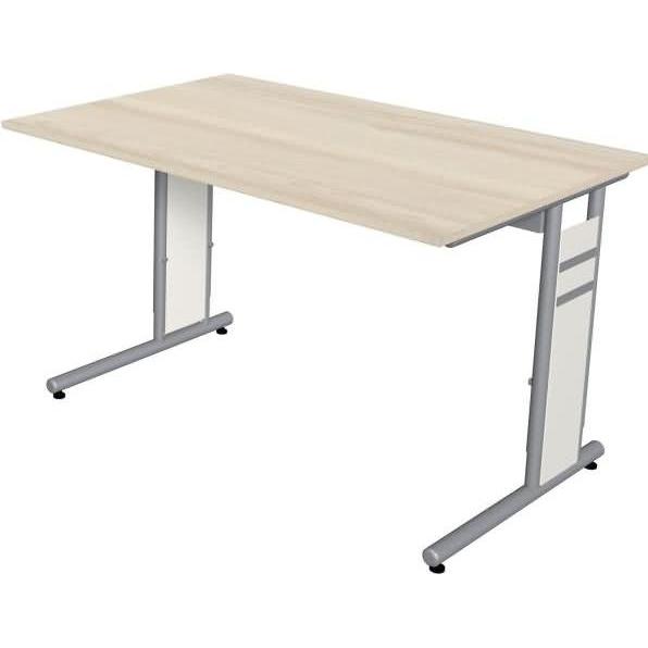 Kerkmann, Schreibtisch, Schreibtisch Form4 C-Fuss-Gestell 120x80x68-82cm ahorn