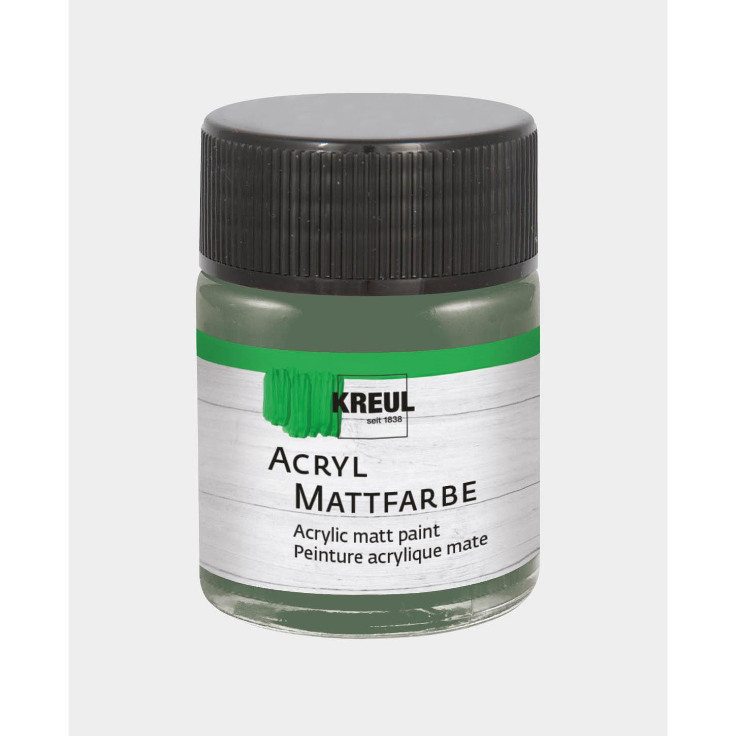 Thumbnail - Kreul, Künstlerfarbe + Bastelfarbe, Acryl Mattfarbe, 50 ml (Russischgrün, 50 ml)