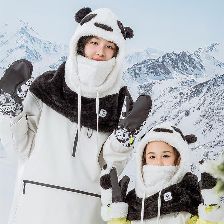 Produktbild Ty Panda Ski Balaclava for Kids/Adults Size L - Black/White