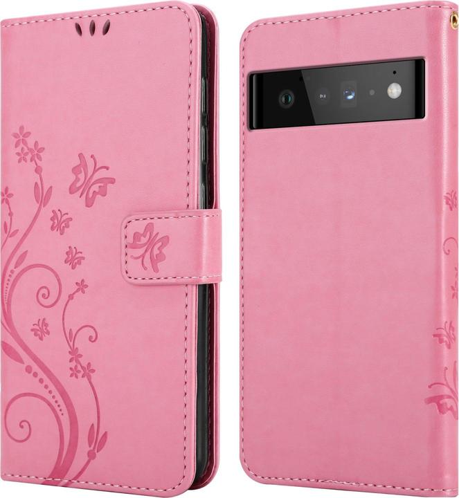 Produktbild Cadorabo Flower Book Hülle (Google Pixel 6 Pro)