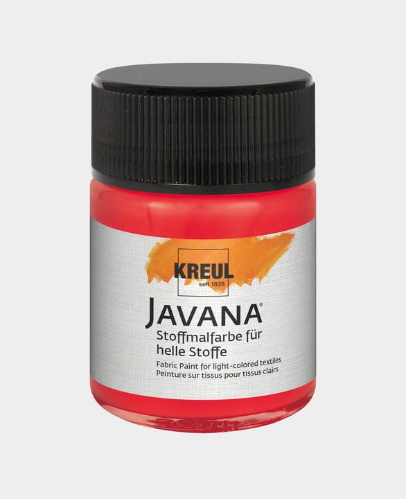 Produktbild Kreul Javana Stoffmalfarbe für helle Stoffe, 50 ml (Hellrot, 50 ml)