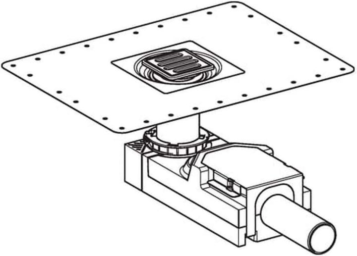 Produktbild Geberit Bodenablauf für bodenebene Dusche Fussbodenaufbauhöhe ab 65 mm d50