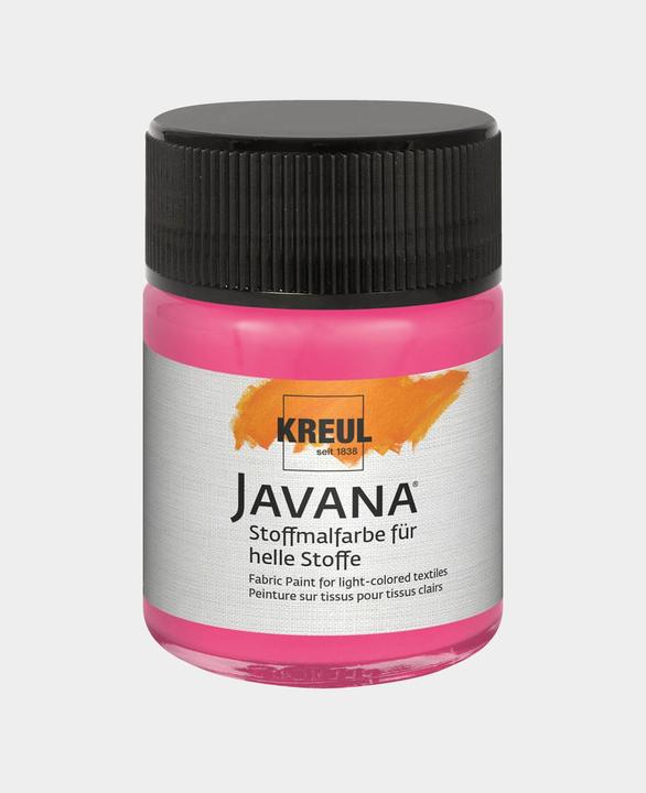 Produktbild Kreul Javana Stoffmalfarbe für helle Stoffe, 50 ml (Pink, 50 ml)