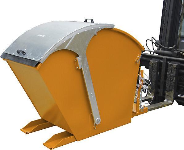 Produktbild eurokraft pro Kippbehälter mit Runddeckel (750 l)