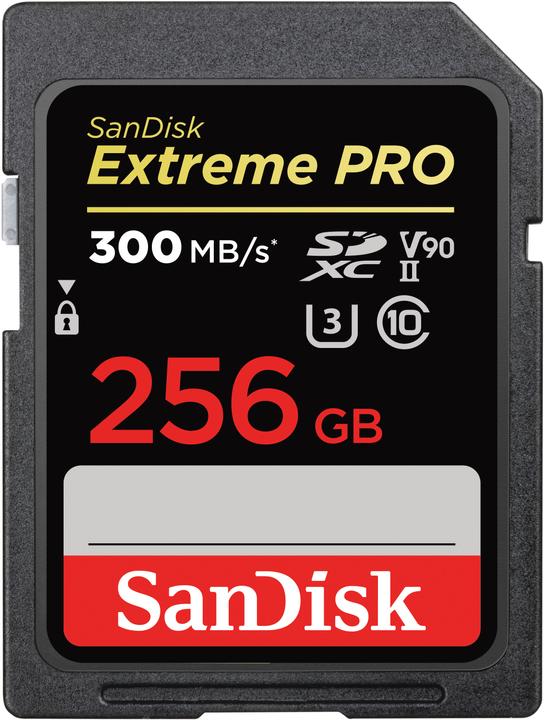 SanDisk Extreme Pro (SDXC, 256 GB, U3, UHS-II)